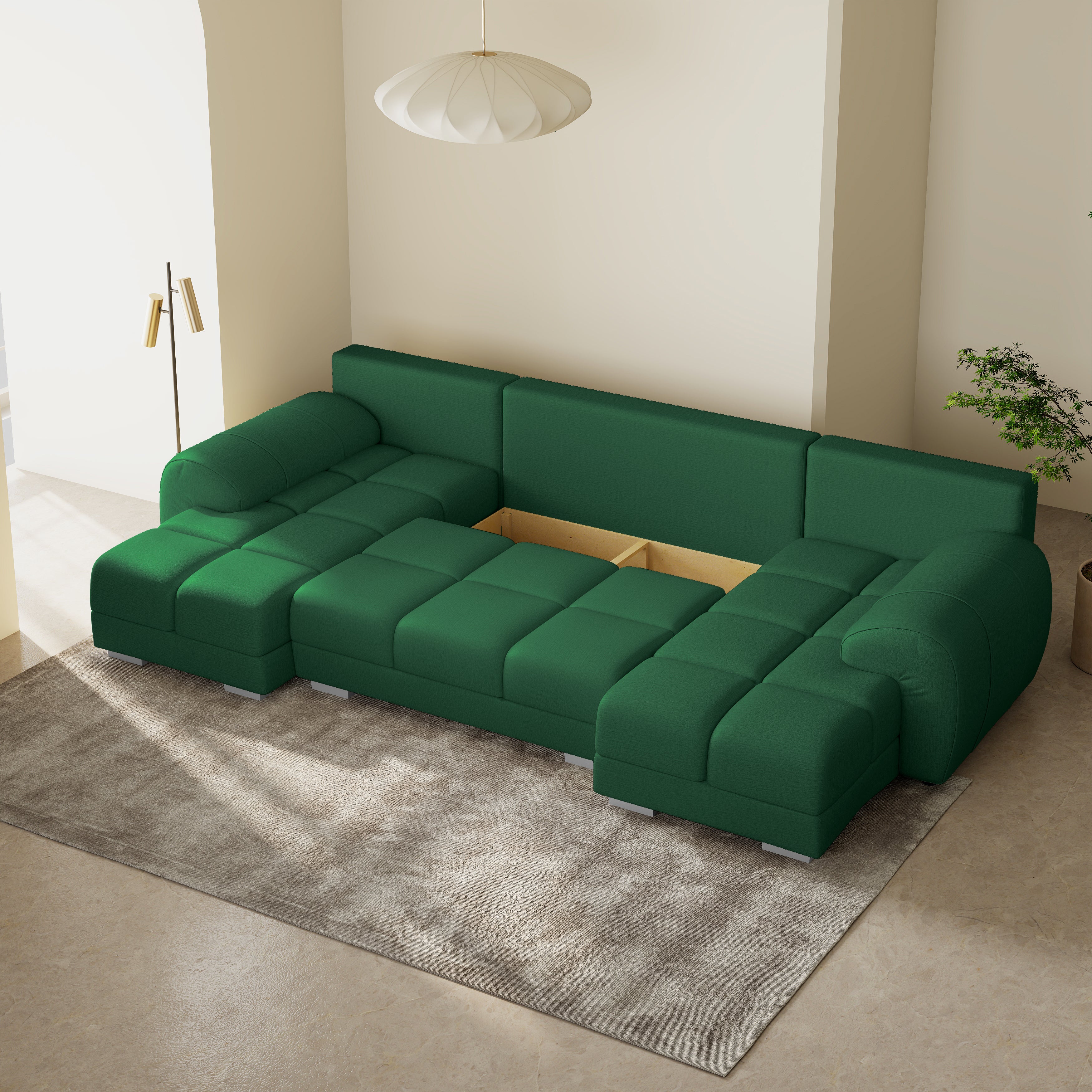 Minkštas Kampas Aura U