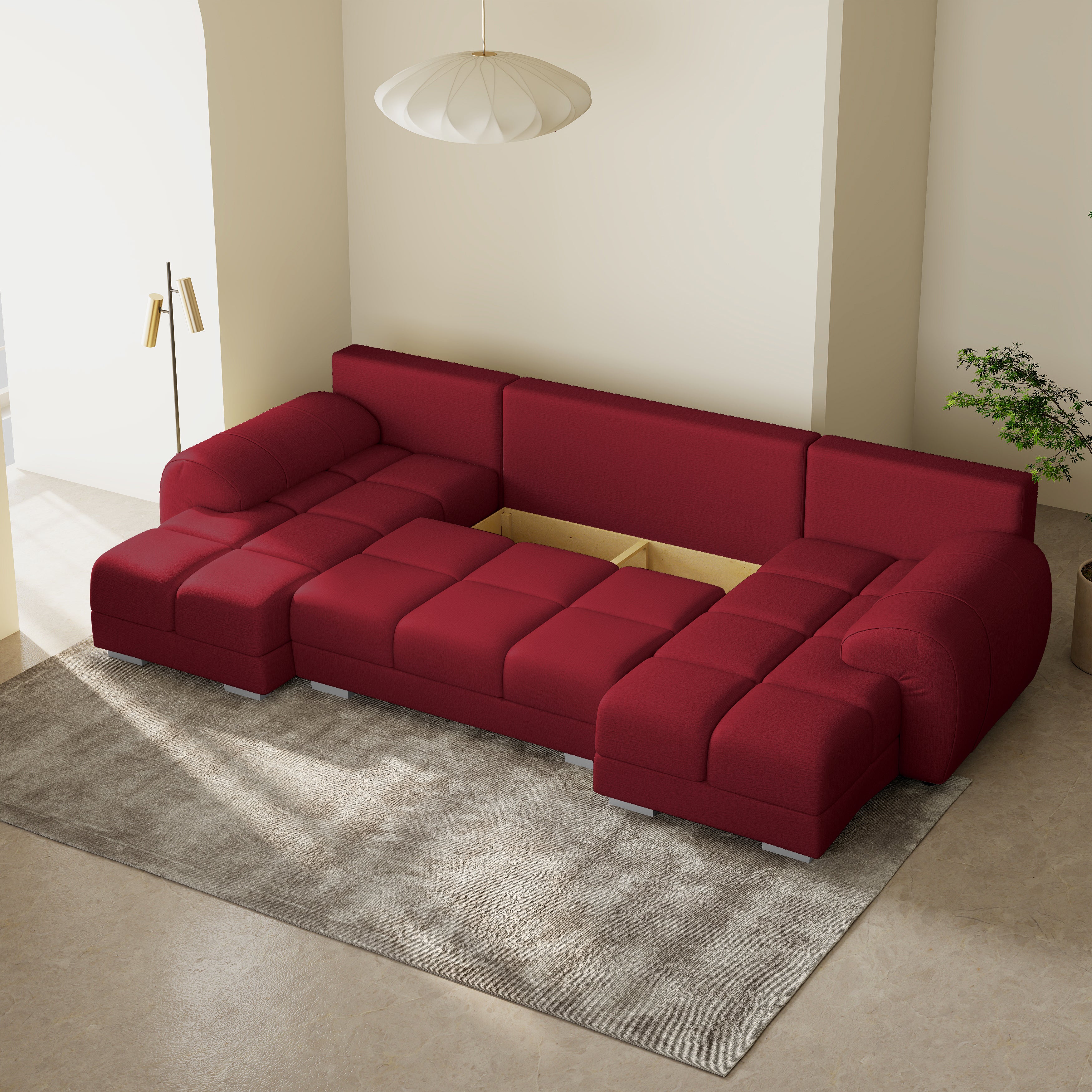 Minkštas Kampas Aura U