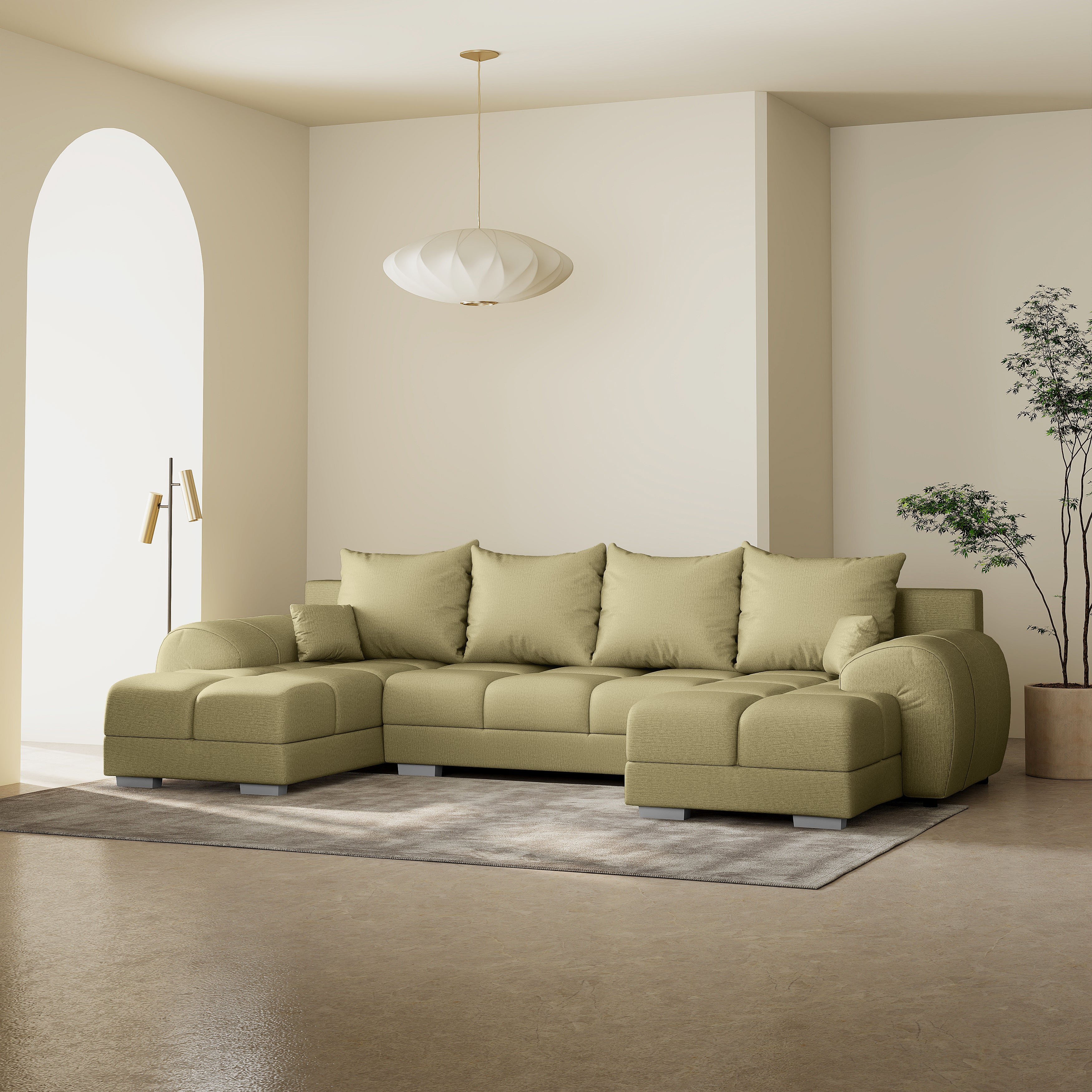 Minkštas Kampas Aura U