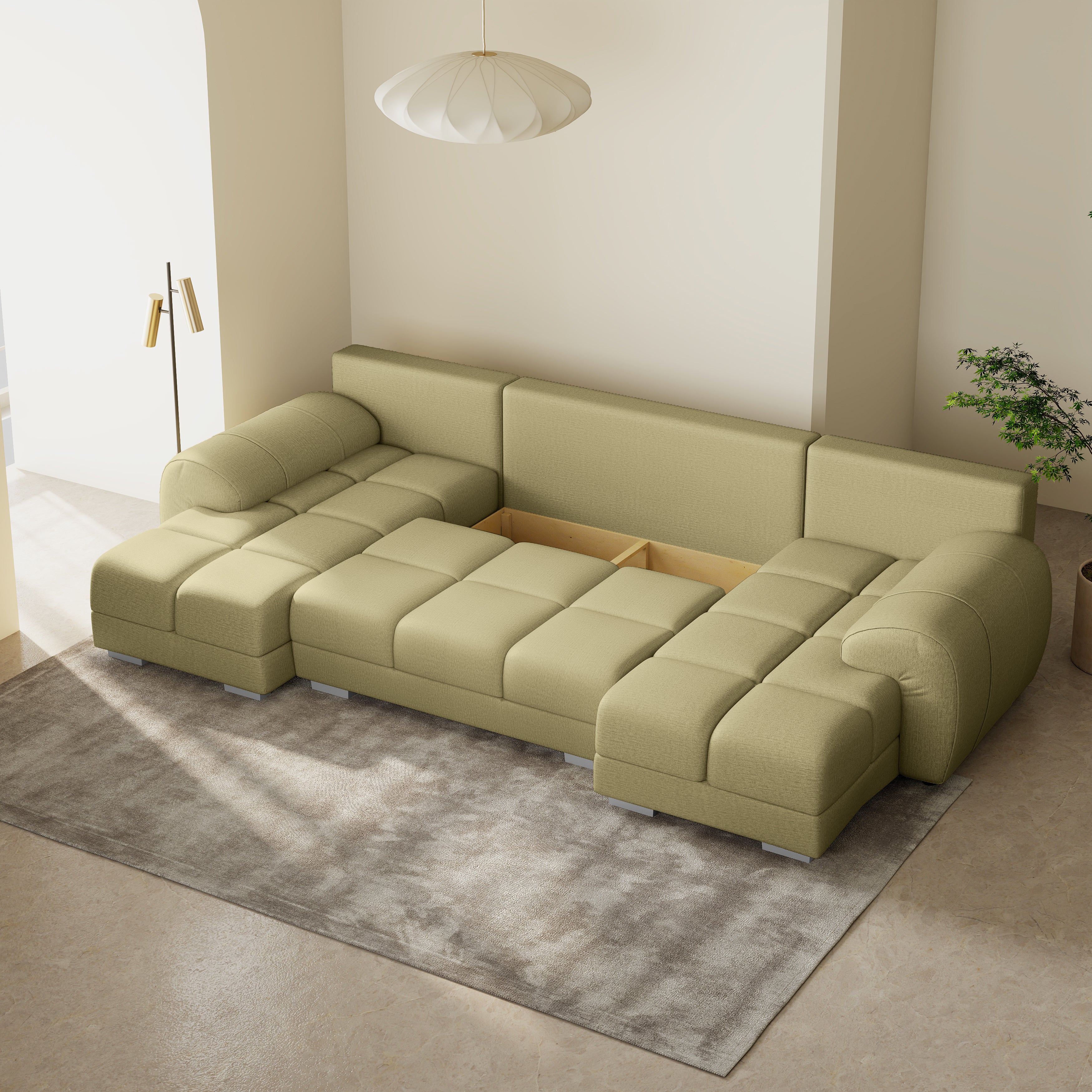 Minkštas Kampas Aura U