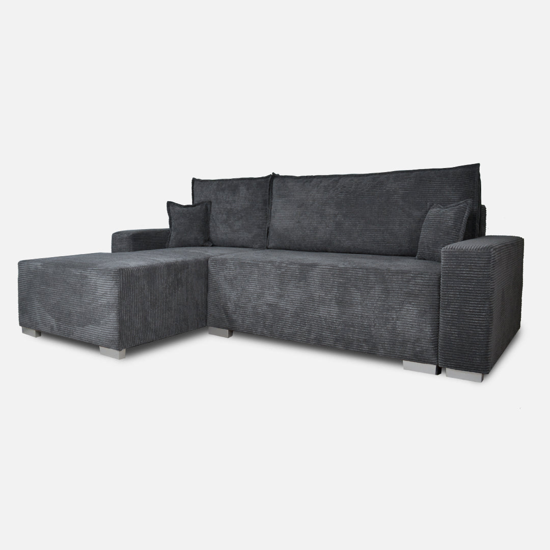 pilkas dryzuotas minkstas kampas bruno is sono fotografuotas