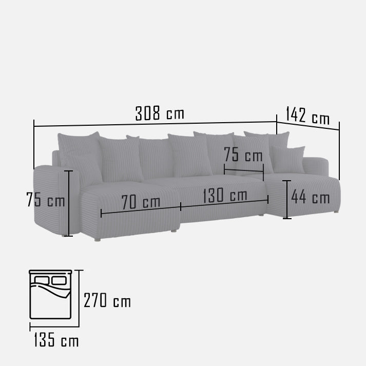 Minkštas kampas POLO U