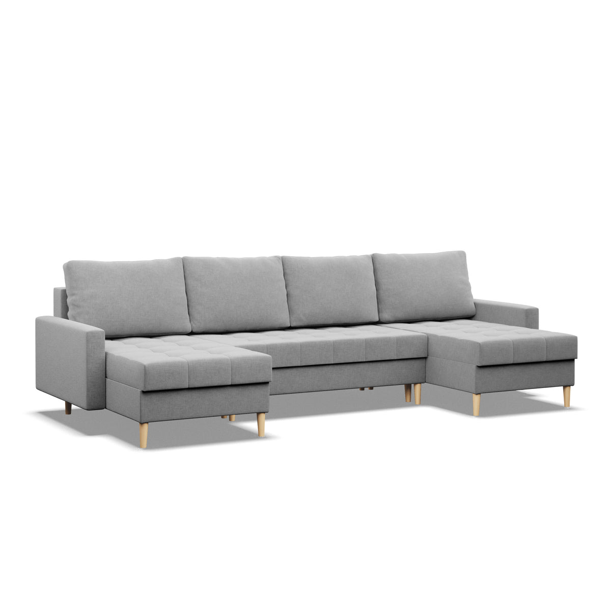 Minkštas kampas ELMA ULL – LUX 32 – vaizdas kitu kampu #spalva_lux 32
