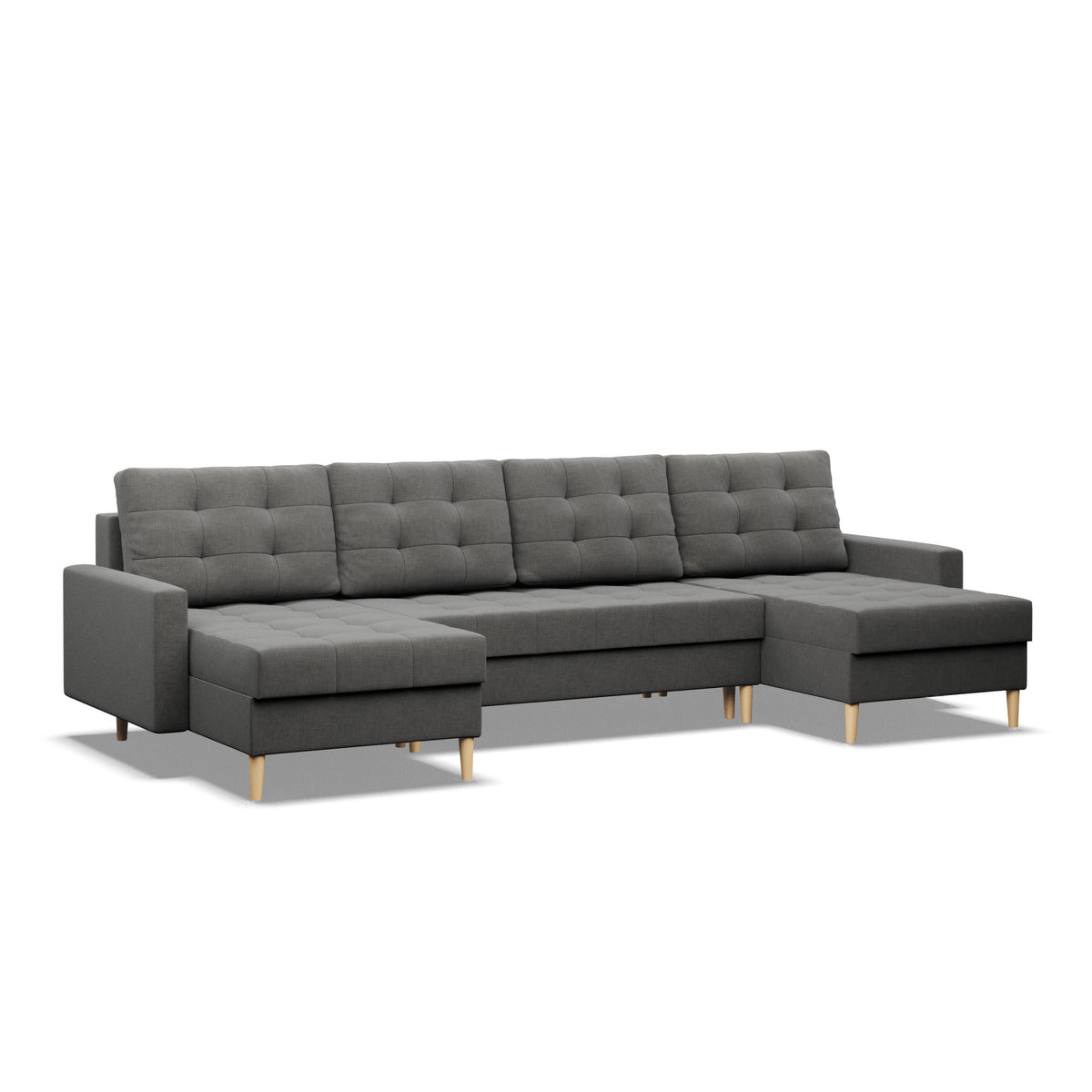 Minkštas kampas ELMA ULL – LUX 06 – vaizdas kitu kampu #spalva_lux 06
