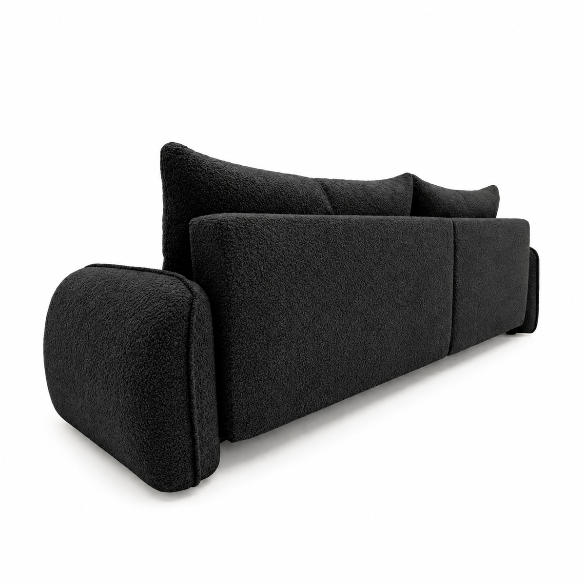 Minkštas kampas LOBINO su miego funkcija – CORAL 60 – kairinis kampas – vaizdas kitu kampu #spalva_coral 60