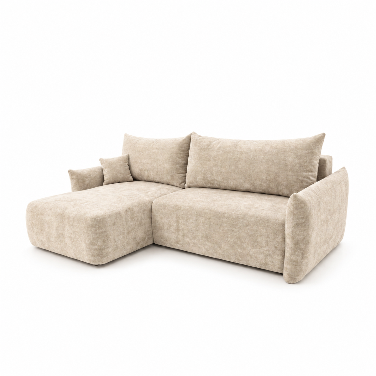 Minkštas kampas MELIO LUMO – LUMO 55 – kairinis kampas – vaizdas kitu kampu #spalva_lumo 55
