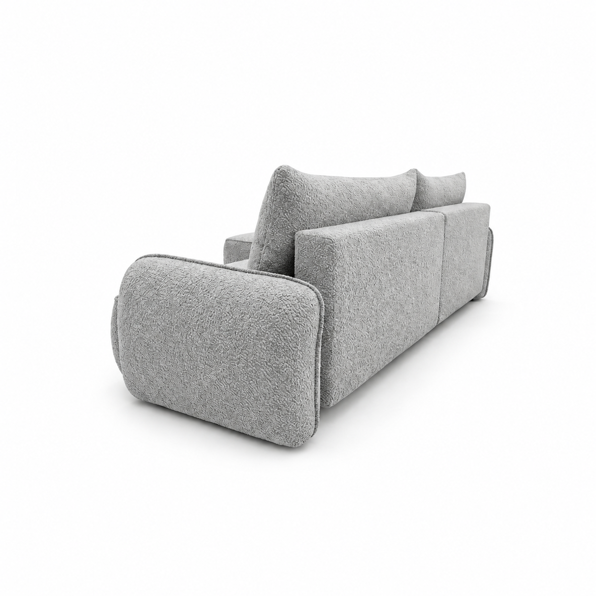 Minkštas kampas OVELLA su miego funkcija – CORAL 75 – kairinis kampas – vaizdas kitu kampu #spalva_coral 75