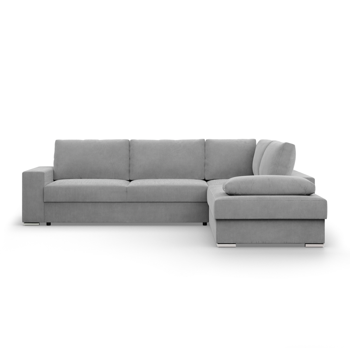 Minkštas kampas VELANO LL su miego funkcija – POSO 055 – dešininis kampas – bendras vaizdas #spalva_poso 055