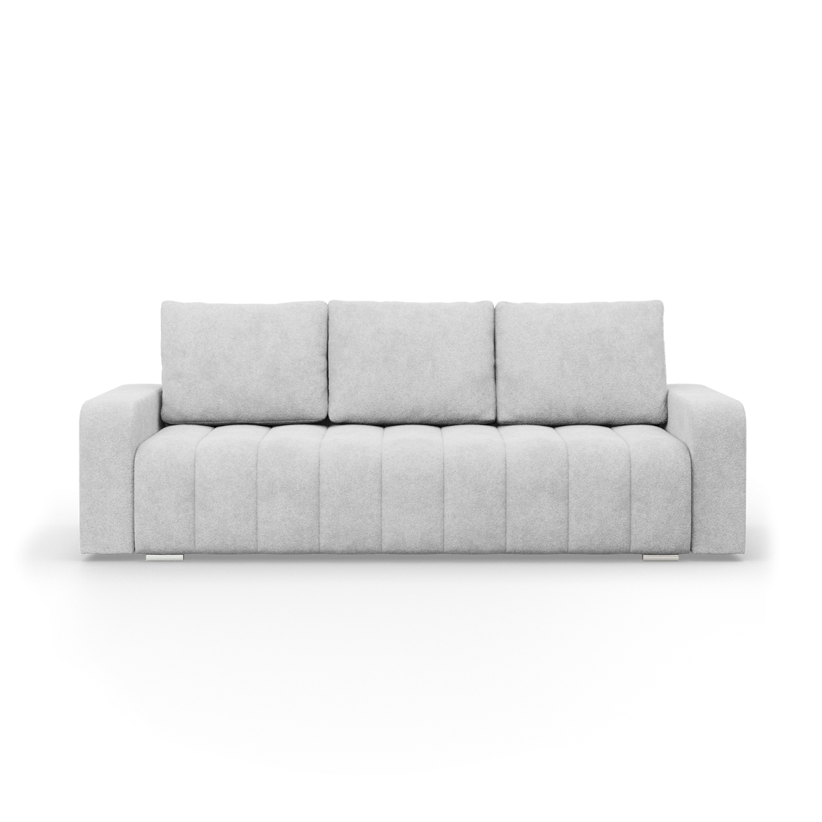Sofa-lova ABRIELLE – ABRIAMO 05 · Šviesiai pilka – vaizdas iš priekio #spalva_abriamo 05 · šviesiai pilka