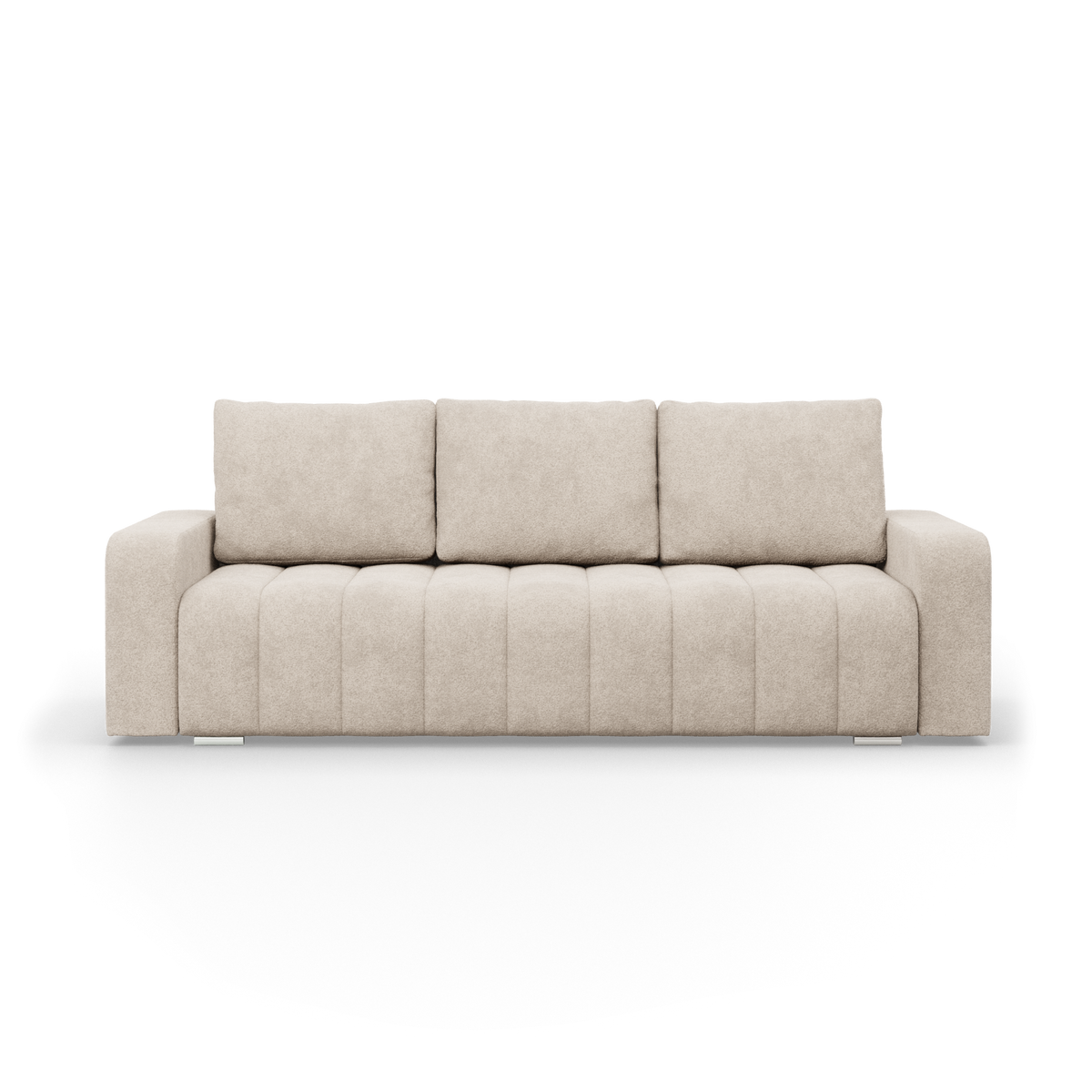 Sofa-lova ABRIELLE – ABRIAMO 03 · Smėlio – vaizdas iš priekio #spalva_abriamo 03 · smėlio