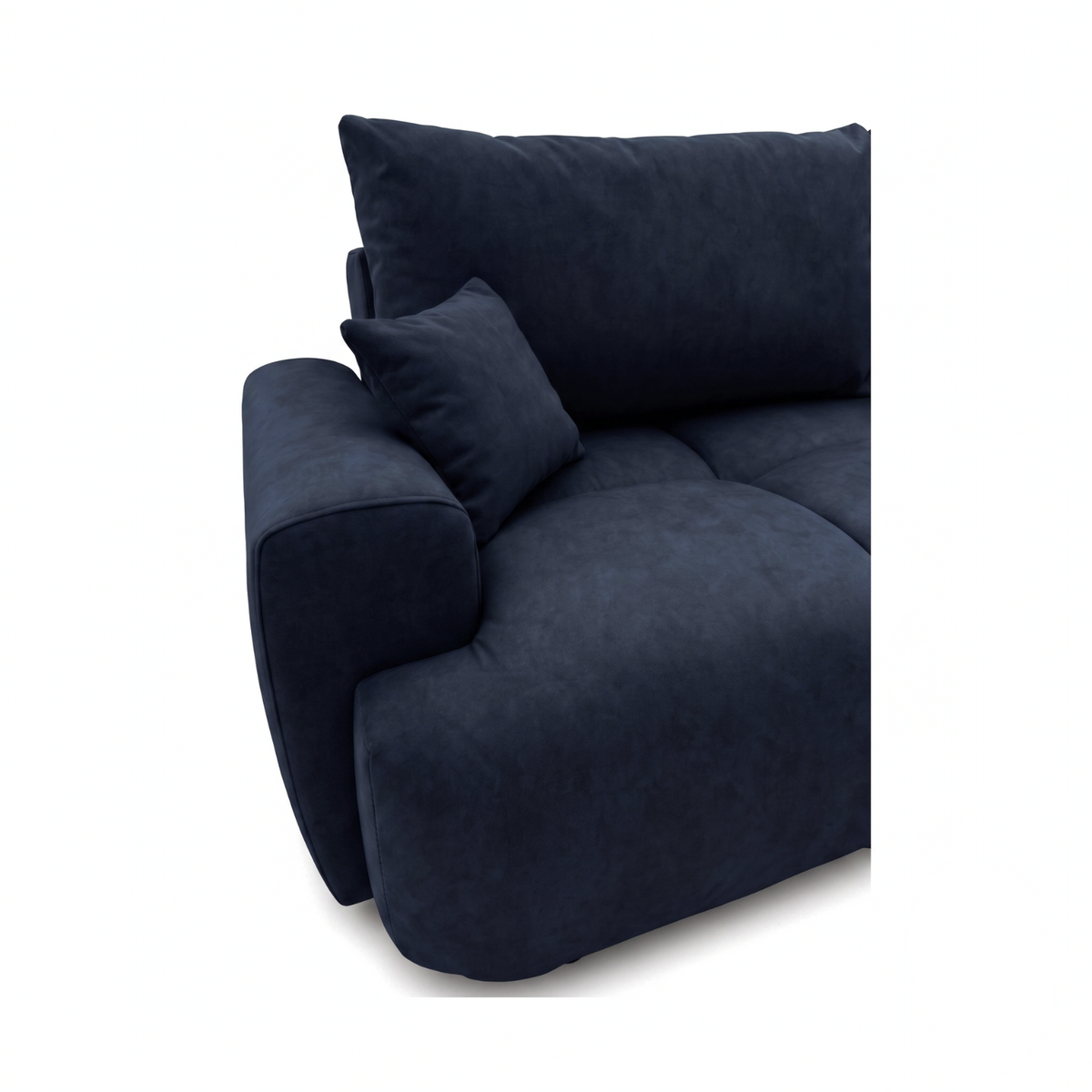 Sofa-lova BALIMO – CLOUD 79 · Tamsiai mėlyna – apmušalų ir konstrukcijos detalė #spalva_cloud 79 · tamsiai mėlyna