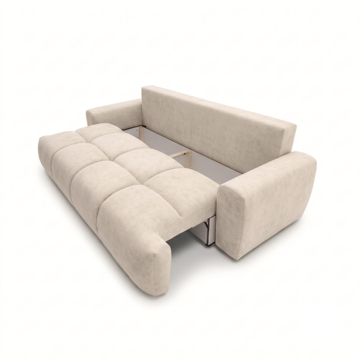 Sofa-lova BALIMO – CLOUD 03 · Smėlio – atverta patalynės dėžė #spalva_cloud 03 · smėlio