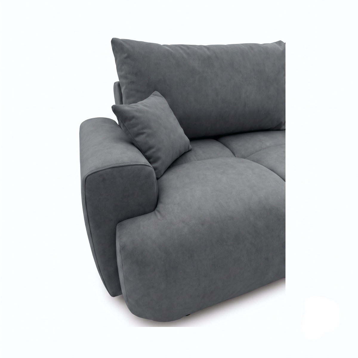 Sofa-lova BALIMO – CLOUD 91 · Tamsiai pilka – apmušalų ir konstrukcijos detalė #spalva_cloud 91 · tamsiai pilka