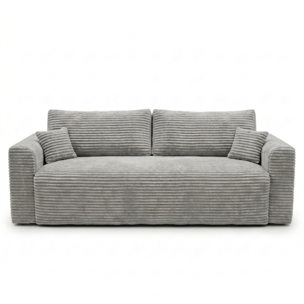 Sofa CALIDA – TILIA 86 · Šviesiai pilka – vaizdas iš priekio #spalva_tilia 86 · šviesiai pilka