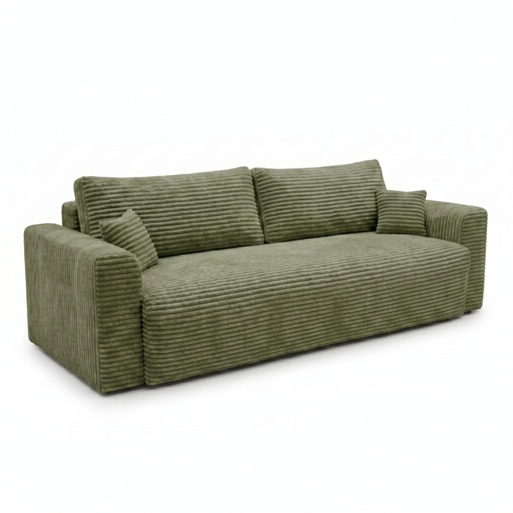 Sofa CALIDA – TILIA 37 · Šviesiai žalia – bendras vaizdas kitu kampu #spalva_tilia 37 · šviesiai žalia