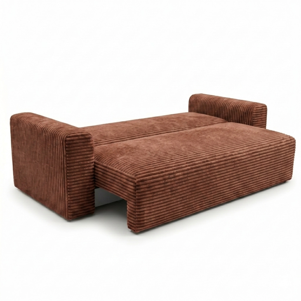 Sofa CALIDA – TILIA 52 · Vario – išskleista miegamoji dalis #spalva_tilia 52 · vario
