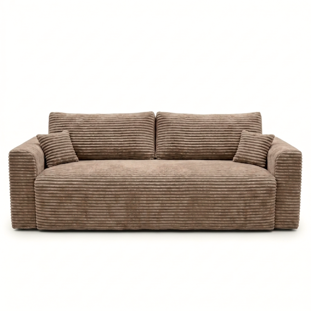 Sofa CALIDA – TILIA 17 · Šviesiai ruda – vaizdas iš priekio #spalva_tilia 17 · šviesiai ruda