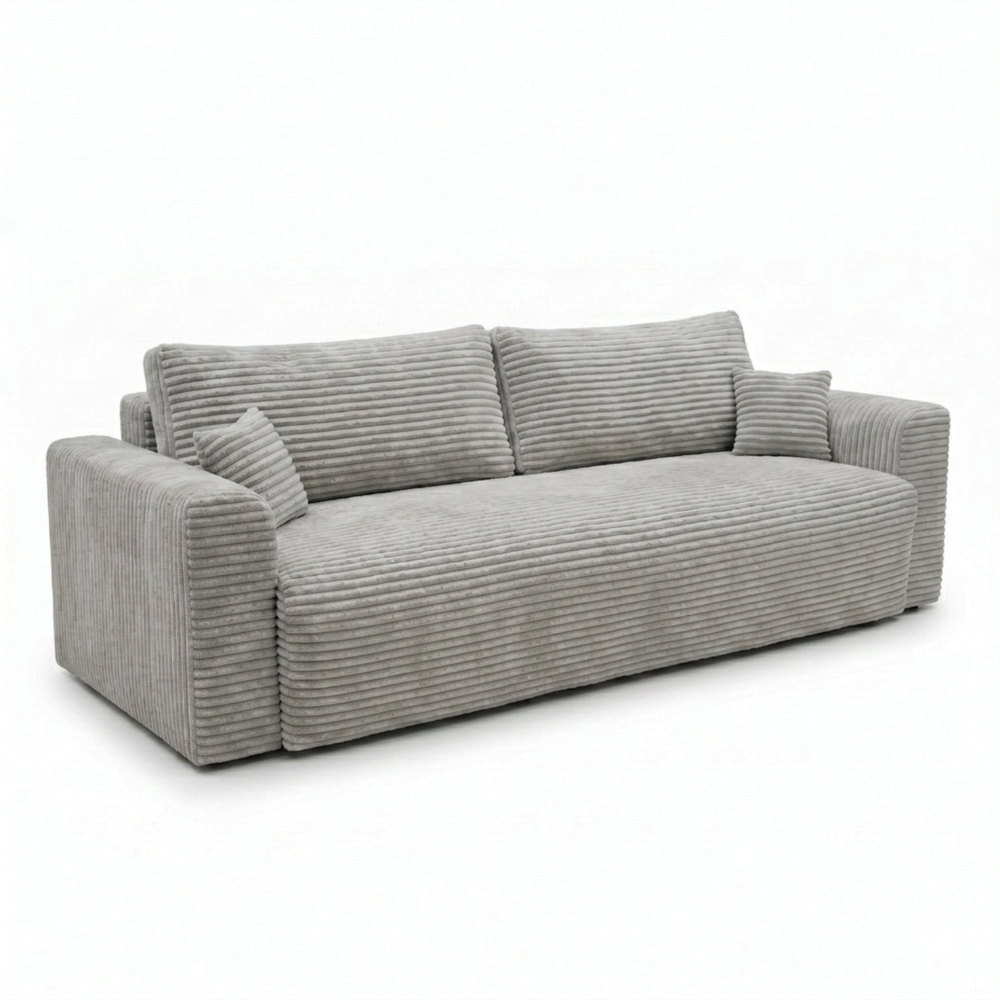 Sofa CALIDA – TILIA 86 · Šviesiai pilka – bendras vaizdas kitu kampu #spalva_tilia 86 · šviesiai pilka