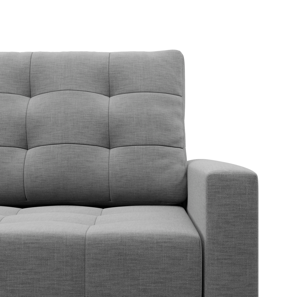 Sofa lova RIALTO trivietė – LUX 32 · Pilka – apmušalų ir konstrukcijos detalė #spalva_lux 32 · pilka