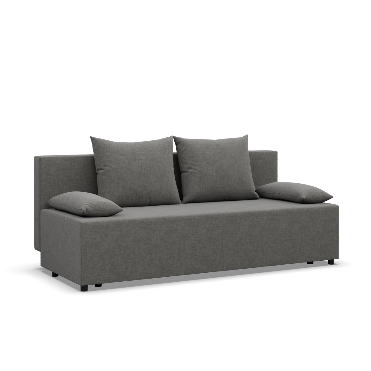 Sofa-lova FERMO – LUX 06 · Tamsiai pilka – bendras vaizdas kitu kampu #spalva_lux 06 · tamsiai pilka