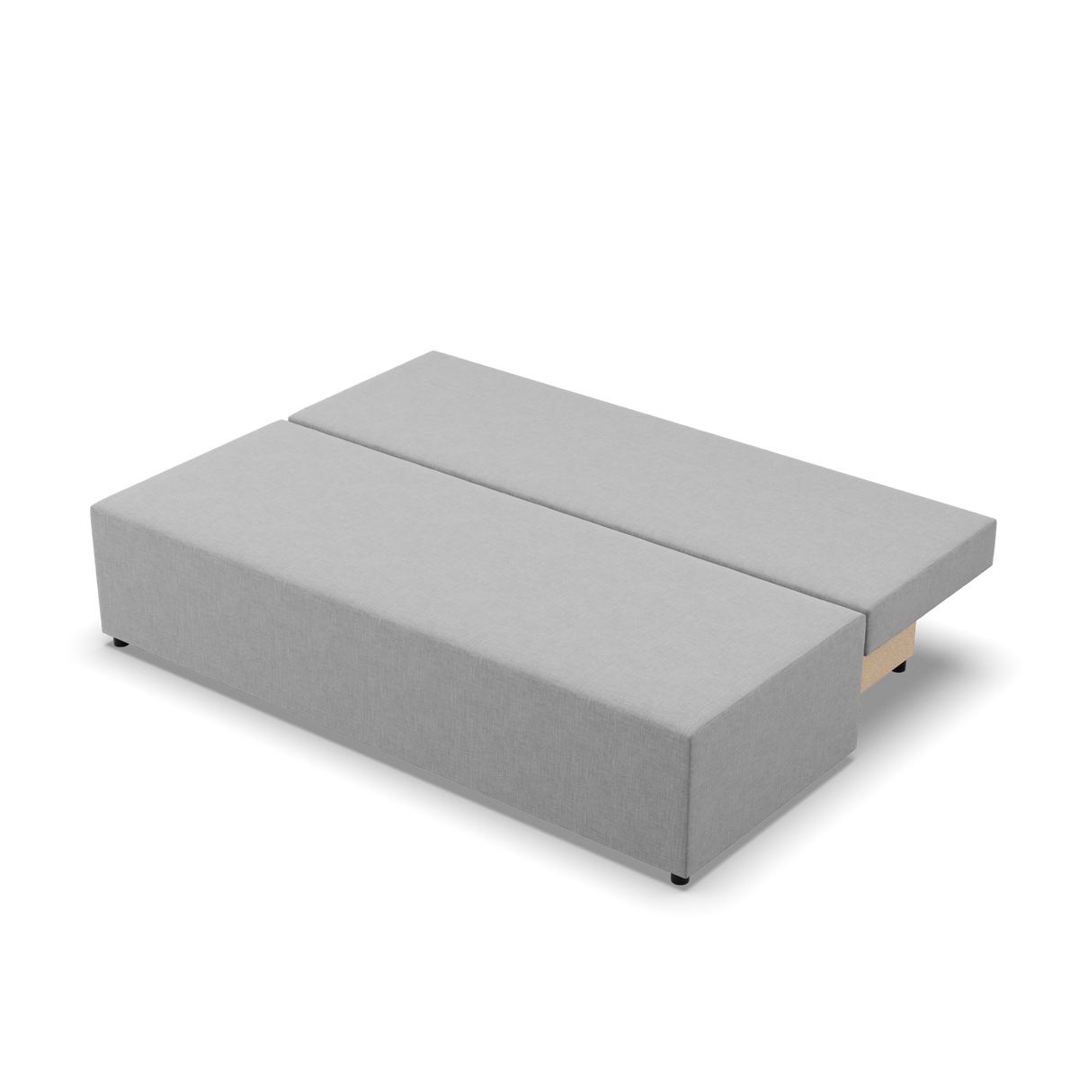 Sofa-lova FERMO – LUX 32 · Pilka – išskleista miegamoji dalis #spalva_lux 32 · pilka