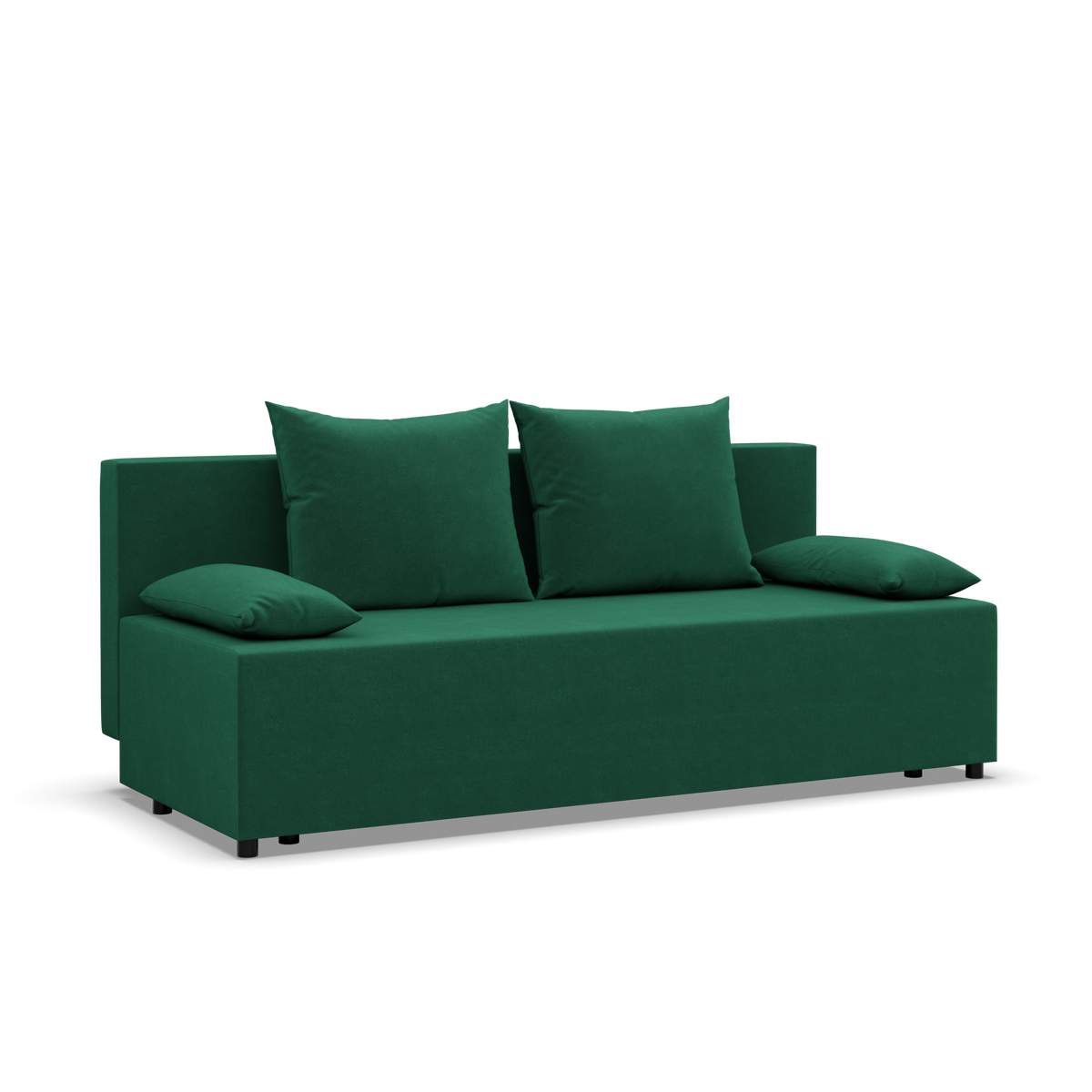Sofa-lova FERMO – KRONOS 19 · Butelio žalia – bendras vaizdas kitu kampu #spalva_kronos 19 · butelio žalia