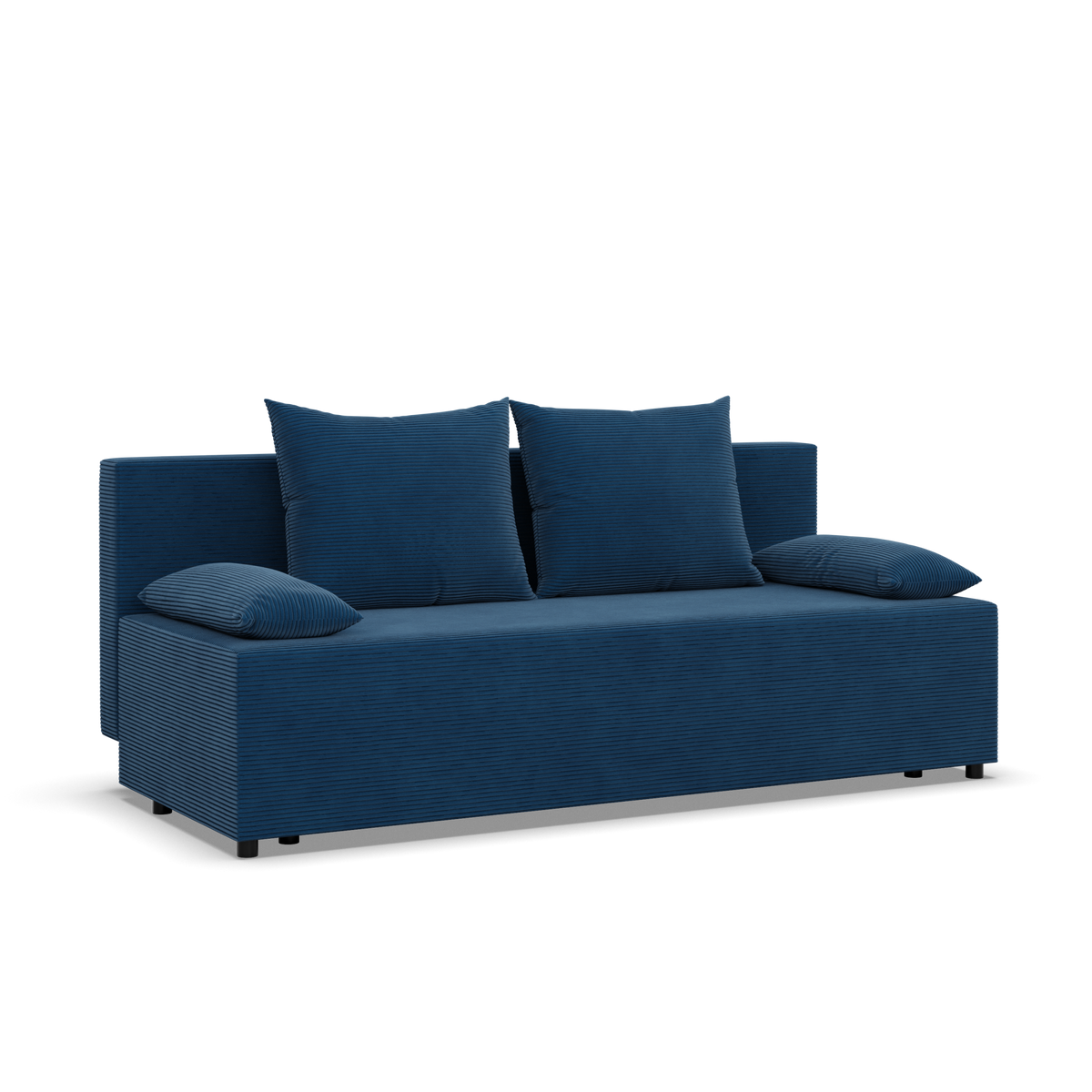 Sofa-lova FERMO – POSO 005 · Tamsiai mėlyna – bendras vaizdas kitu kampu #spalva_poso 005 · tamsiai mėlyna