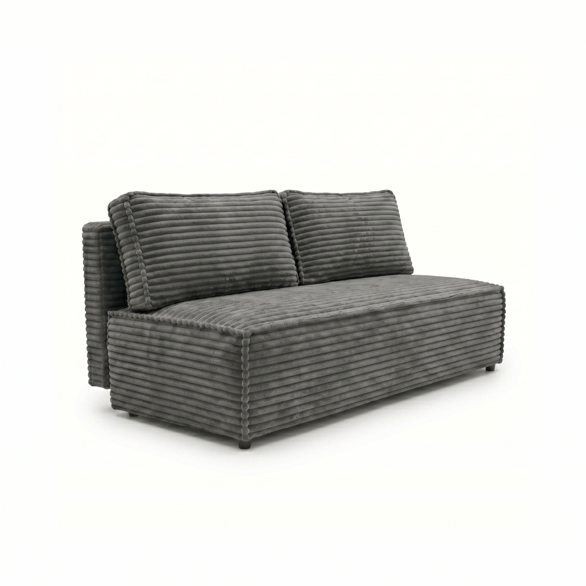 Sofa-lova FORANO – TILIA 90 · Tamsiai pilka – bendras vaizdas kitu kampu #spalva_tilia 90 · tamsiai pilka