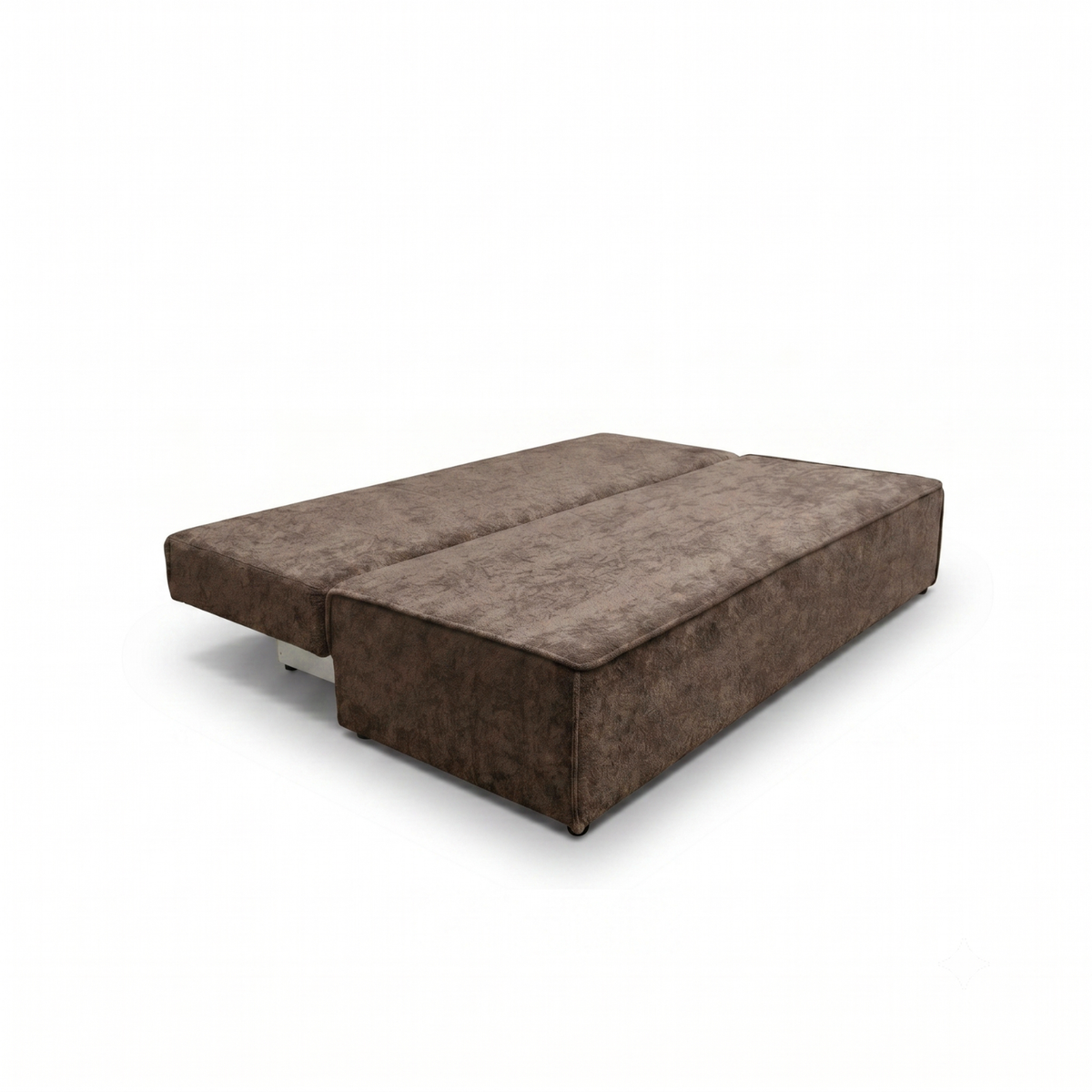 Sofa-lova FORANO – MONTE 28 · Ruda – išskleista miegamoji dalis #spalva_monte 28 · ruda