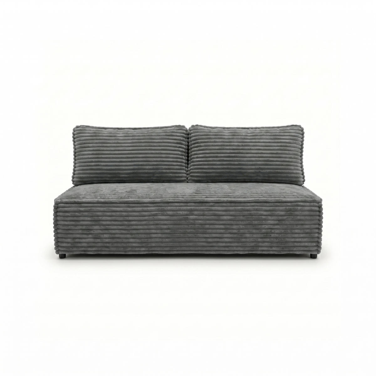 Sofa-lova FORANO – TILIA 90 · Tamsiai pilka – vaizdas iš priekio #spalva_tilia 90 · tamsiai pilka