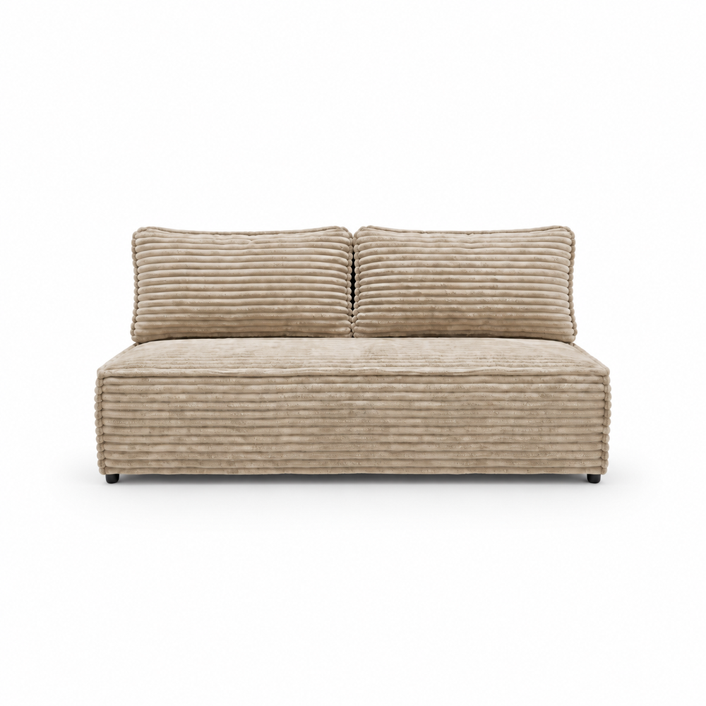 Sofa-lova FORANO – TILIA 03 · Smėlio – vaizdas iš priekio #spalva_tilia 03 · smėlio