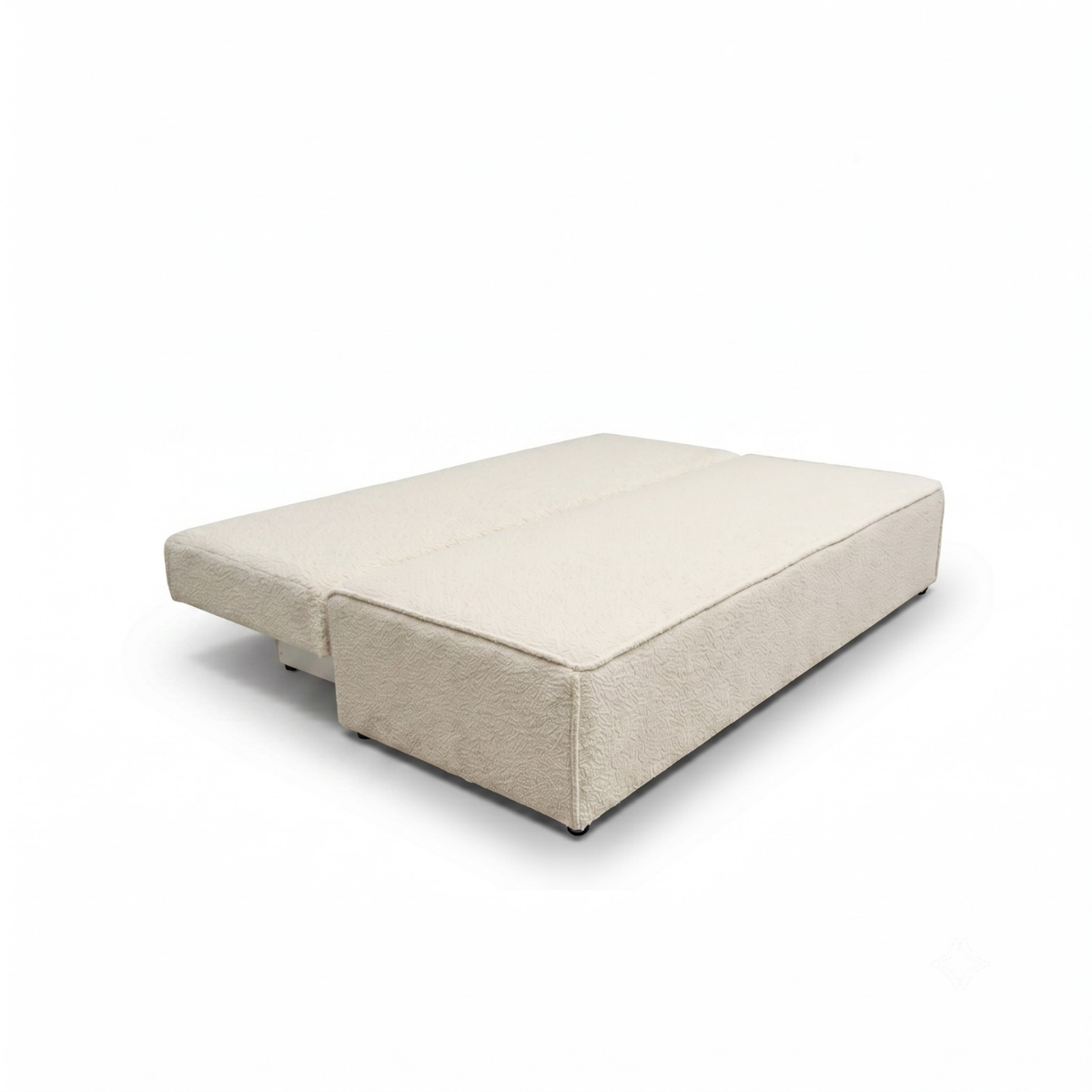 Sofa-lova FORANO – MONTE 03 · Smėlio – išskleista miegamoji dalis #spalva_monte 03 · smėlio