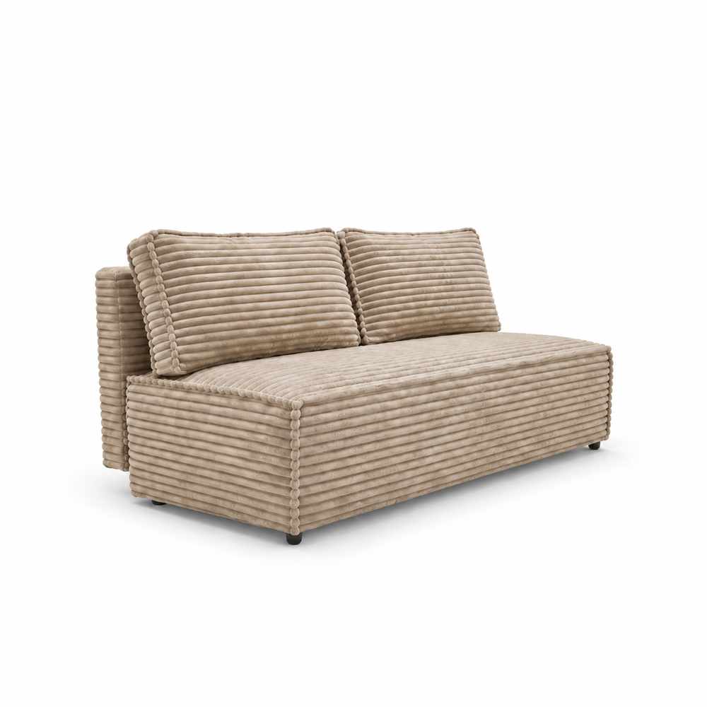Sofa-lova FORANO – TILIA 03 · Smėlio – bendras vaizdas kitu kampu #spalva_tilia 03 · smėlio