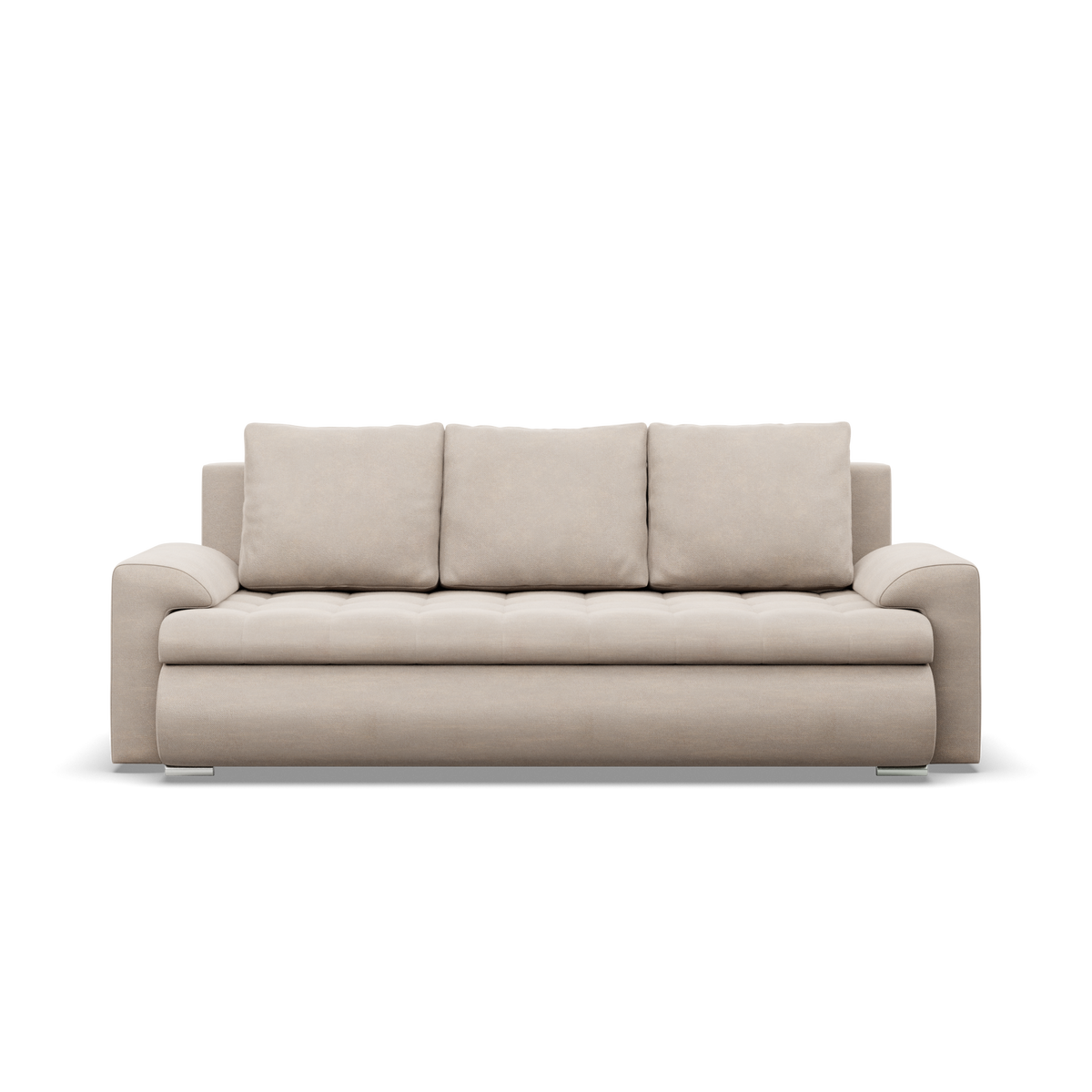 Sofa FORESTA – PAROS 02 · Smėlio – vaizdas iš priekio #spalva_paros 02 · smėlio