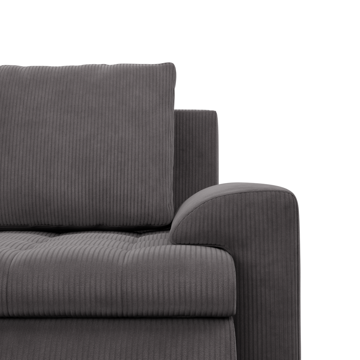 Sofa FORESTA – POSO 022 · Tamsiai pilka – apmušalų ir konstrukcijos detalė #spalva_poso 022 · tamsiai pilka
