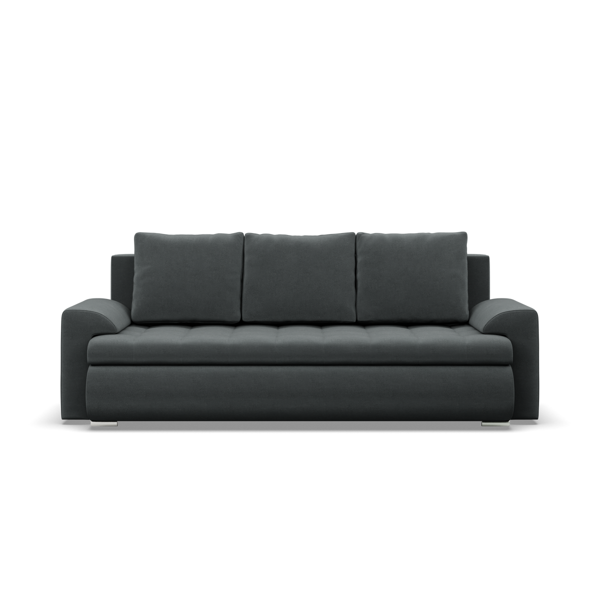 Sofa FORESTA – KRONOS 34 · Tamsiai pilka – vaizdas iš priekio #spalva_kronos 34 · tamsiai pilka