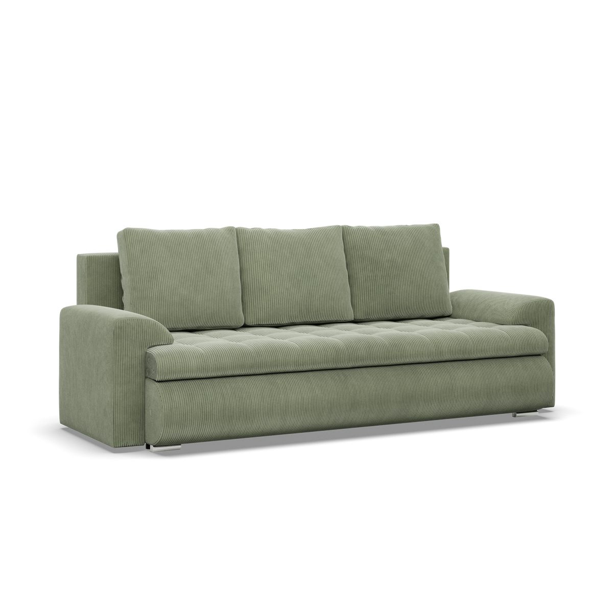 Sofa FORESTA – POSO 047 · Šviesiai žalia – bendras vaizdas kitu kampu #spalva_poso 047 · šviesiai žalia
