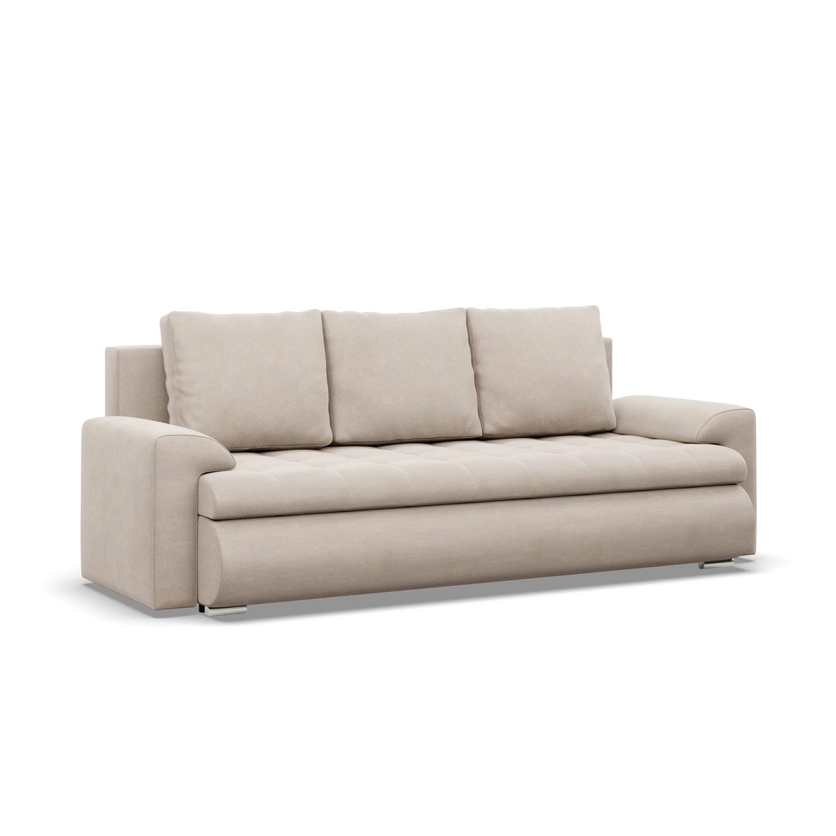 Sofa FORESTA – PAROS 02 · Smėlio – bendras vaizdas kitu kampu #spalva_paros 02 · smėlio