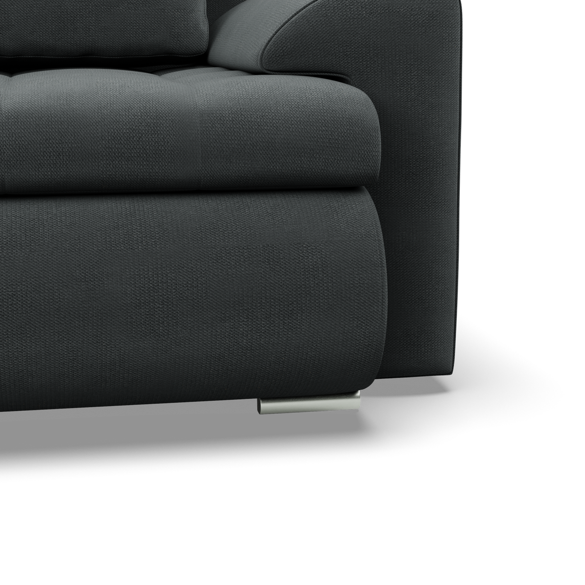 Sofa FORESTA – KRONOS 34 · Tamsiai pilka – apmušalų ir konstrukcijos detalė #spalva_kronos 34 · tamsiai pilka