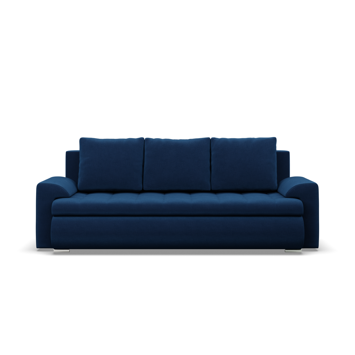Sofa FORESTA – KRONOS 09 · Tamsiai mėlyna – vaizdas iš priekio #spalva_kronos 09 · tamsiai mėlyna