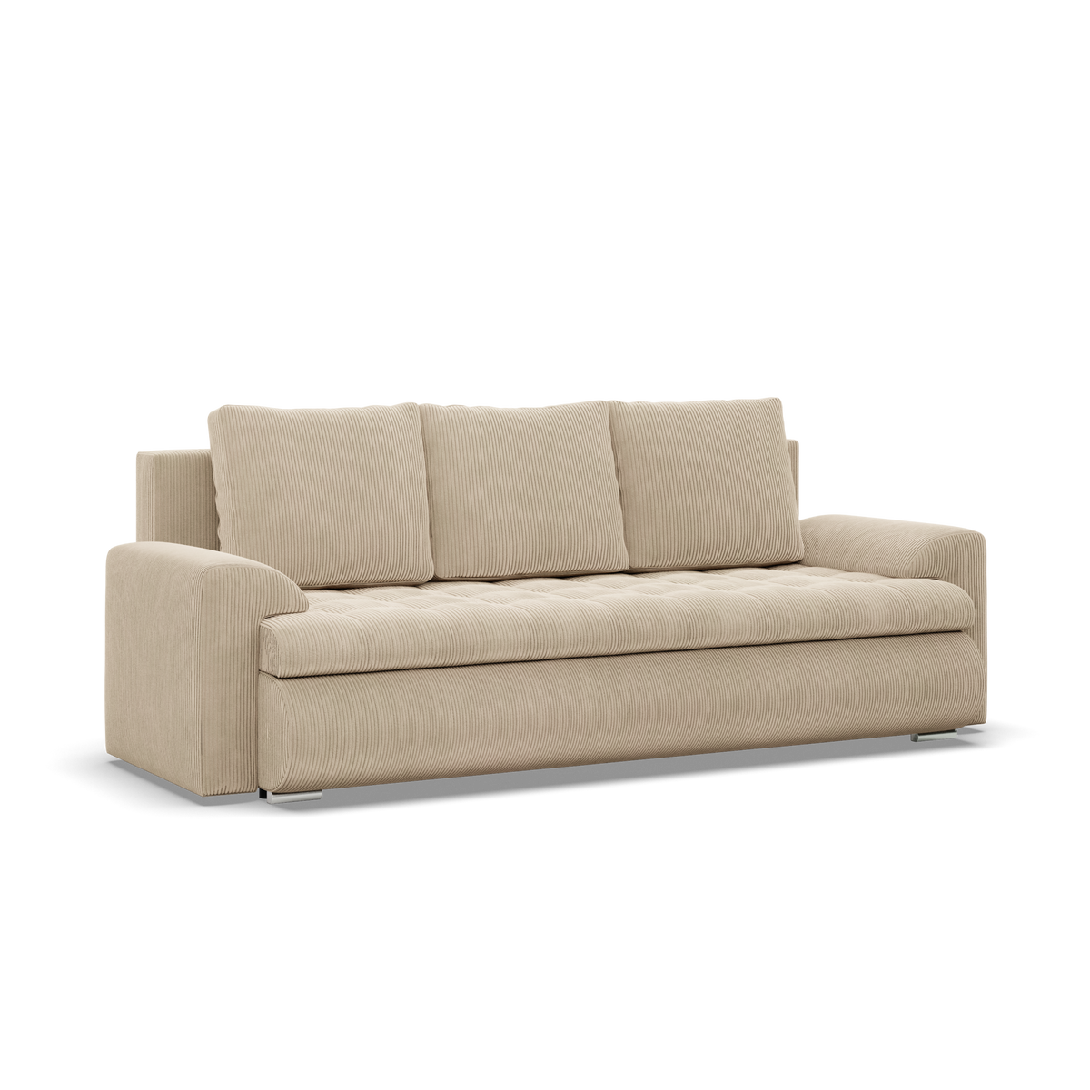 Sofa FORESTA – POSO 100 · Smėlio – bendras vaizdas kitu kampu #spalva_poso 100 · smėlio