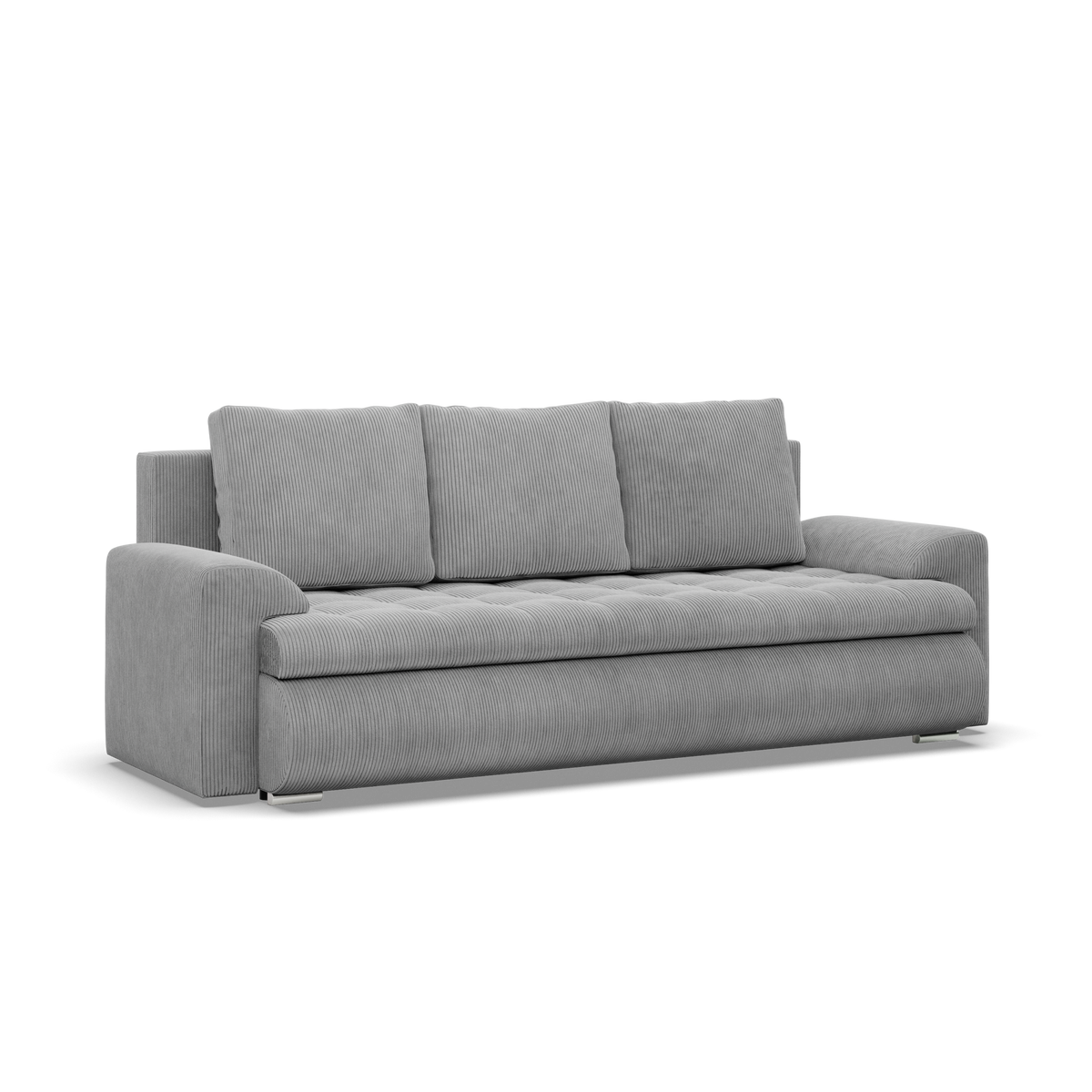 Sofa FORESTA – POSO 055 · Pilka – bendras vaizdas kitu kampu #spalva_poso 055 · pilka