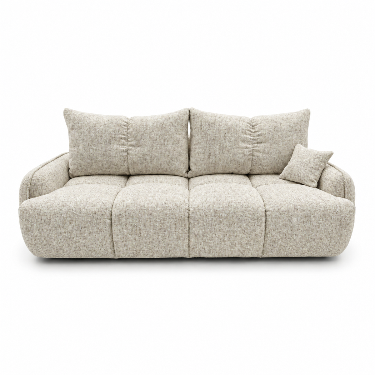 Sofa-lova LOBINO – BELLA 05 · Smėlio – vaizdas iš priekio #spalva_bella 05 · smėlio