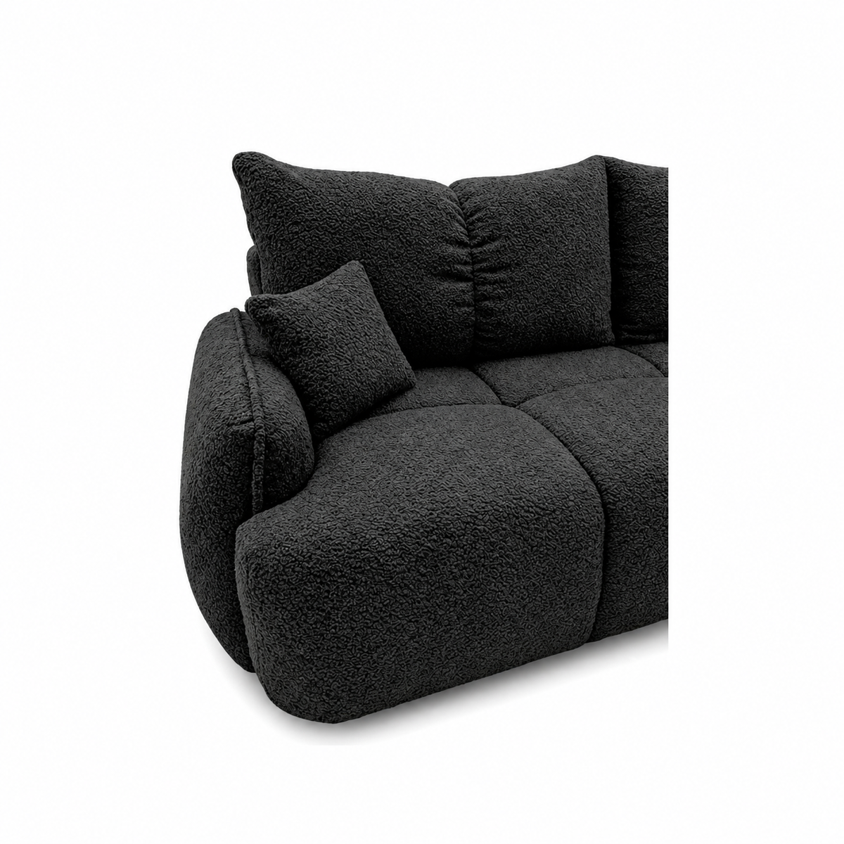 Sofa-lova LOBINO – CORAL 60 · Juoda – apmušalų ir konstrukcijos detalė #spalva_coral 60 · juoda