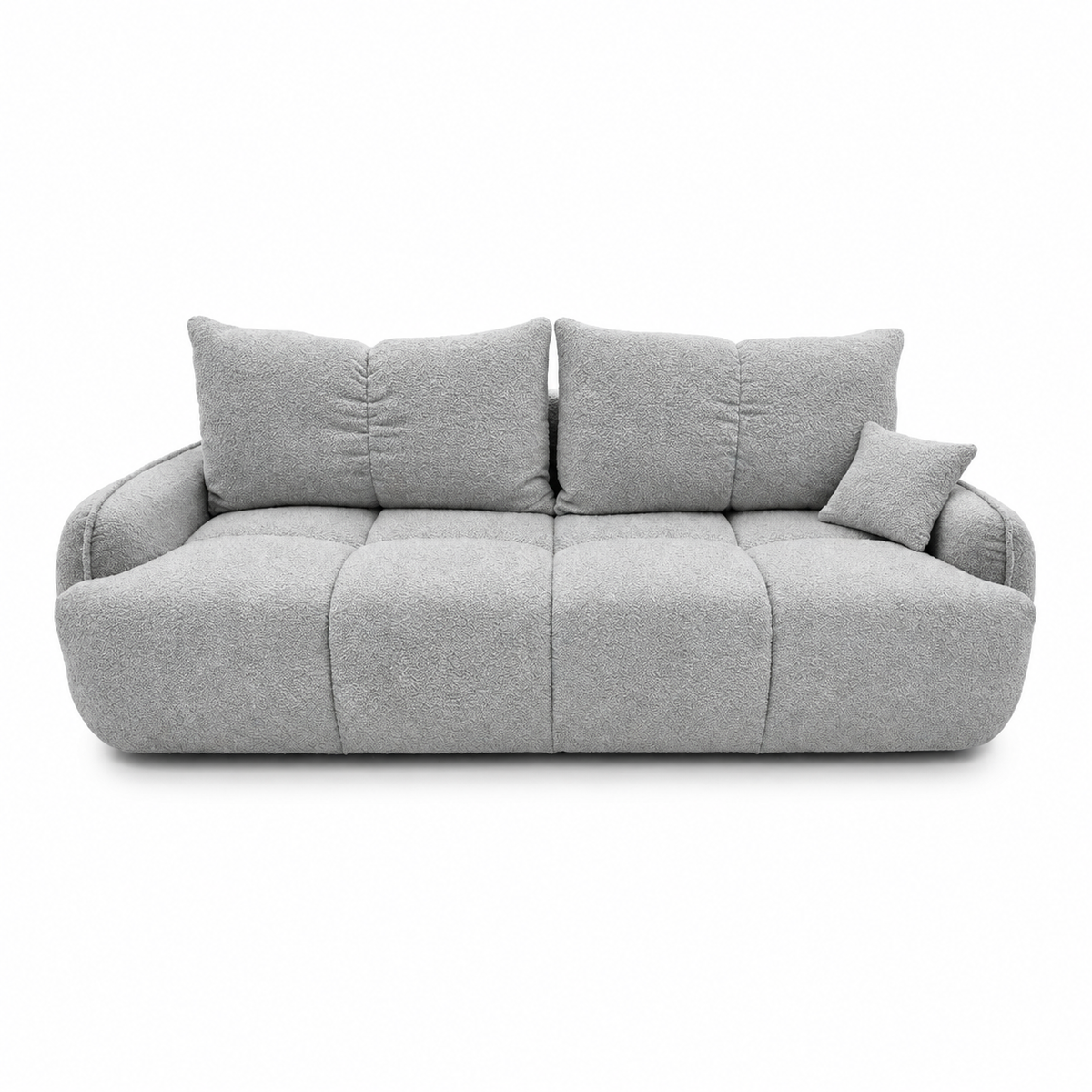 Sofa-lova LOBINO – CORAL 75 · Šviesiai pilka – vaizdas iš priekio #spalva_coral 75 · šviesiai pilka