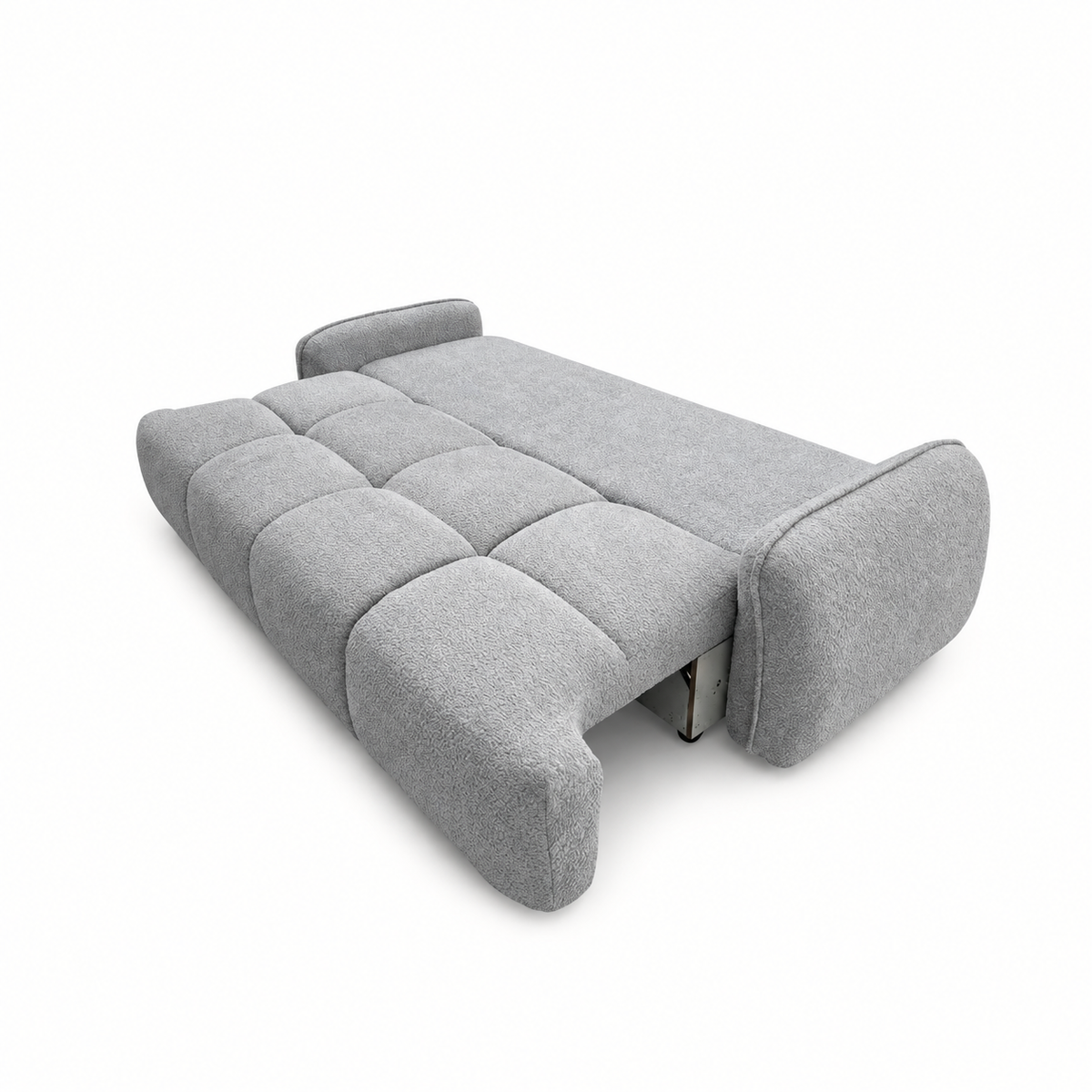 Sofa-lova LOBINO – CORAL 75 · Šviesiai pilka – išskleista miegamoji dalis #spalva_coral 75 · šviesiai pilka