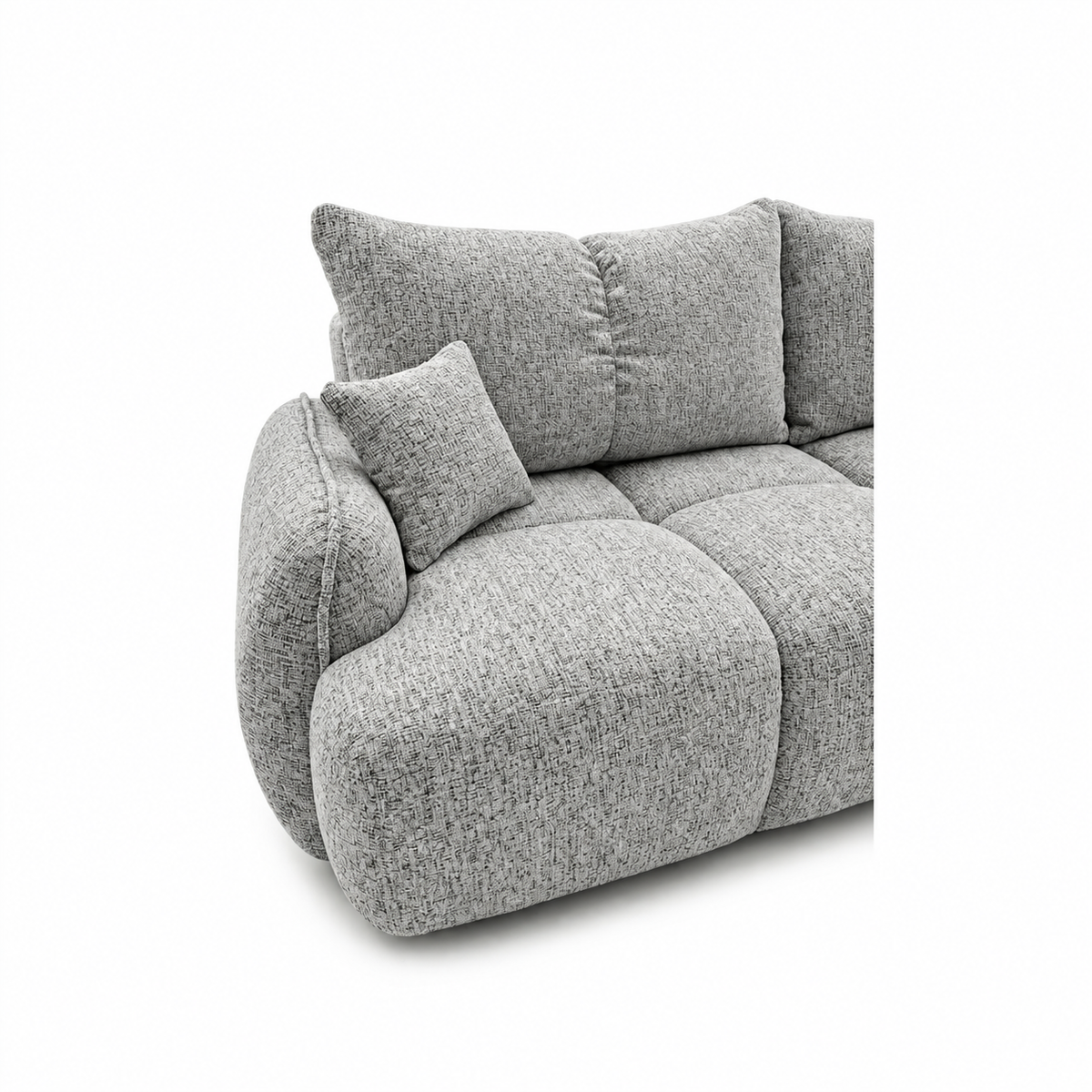 Sofa-lova LOBINO – BELLA 65 · Šviesiai pilka – apmušalų ir konstrukcijos detalė #spalva_bella 65 · šviesiai pilka