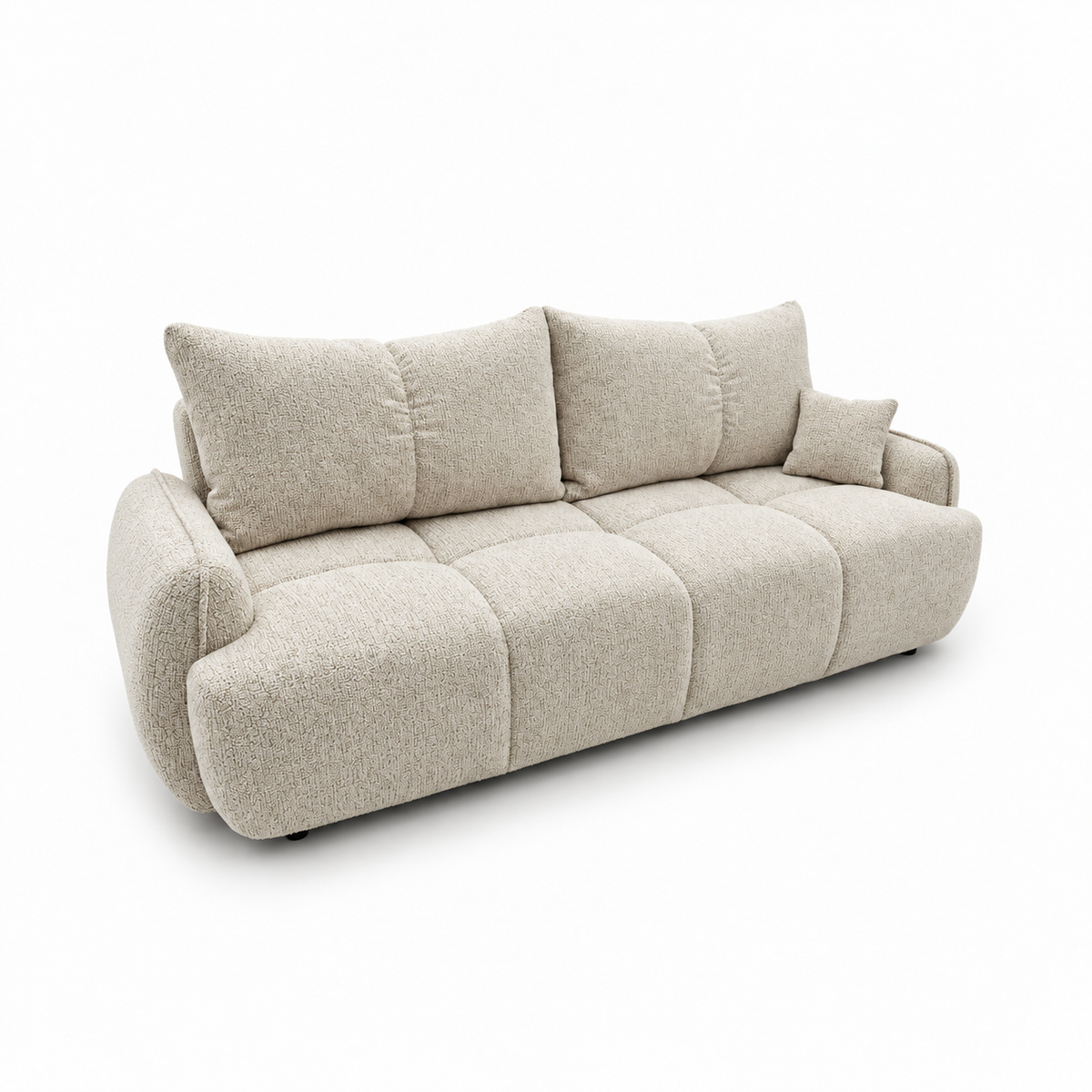Sofa-lova LOBINO – BELLA 05 · Smėlio – bendras vaizdas kitu kampu #spalva_bella 05 · smėlio