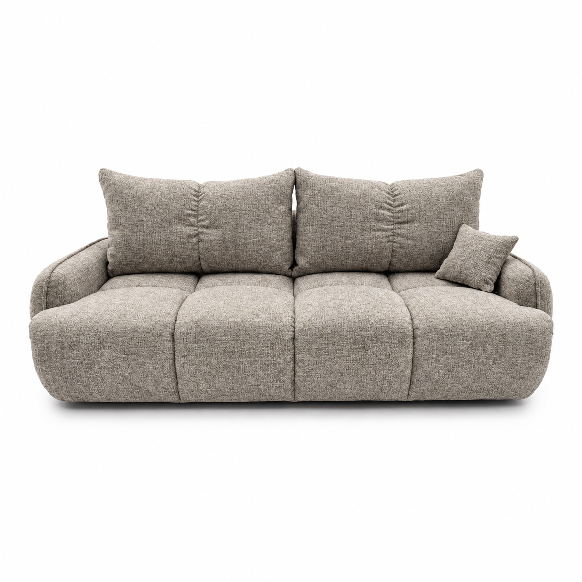 Sofa-lova LOBINO – BELLA 55 · Tamsiai smėlio – vaizdas iš priekio #spalva_bella 55 · tamsiai smėlio