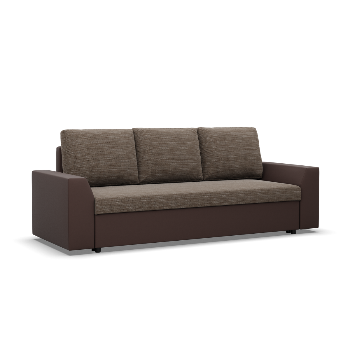 Sofa-lova LUGO – LAWA 02 + REAL 66 · Kapučino + Ruda – bendras vaizdas kitu kampu #spalva_lawa 02 + real 66 · kapučino + ruda